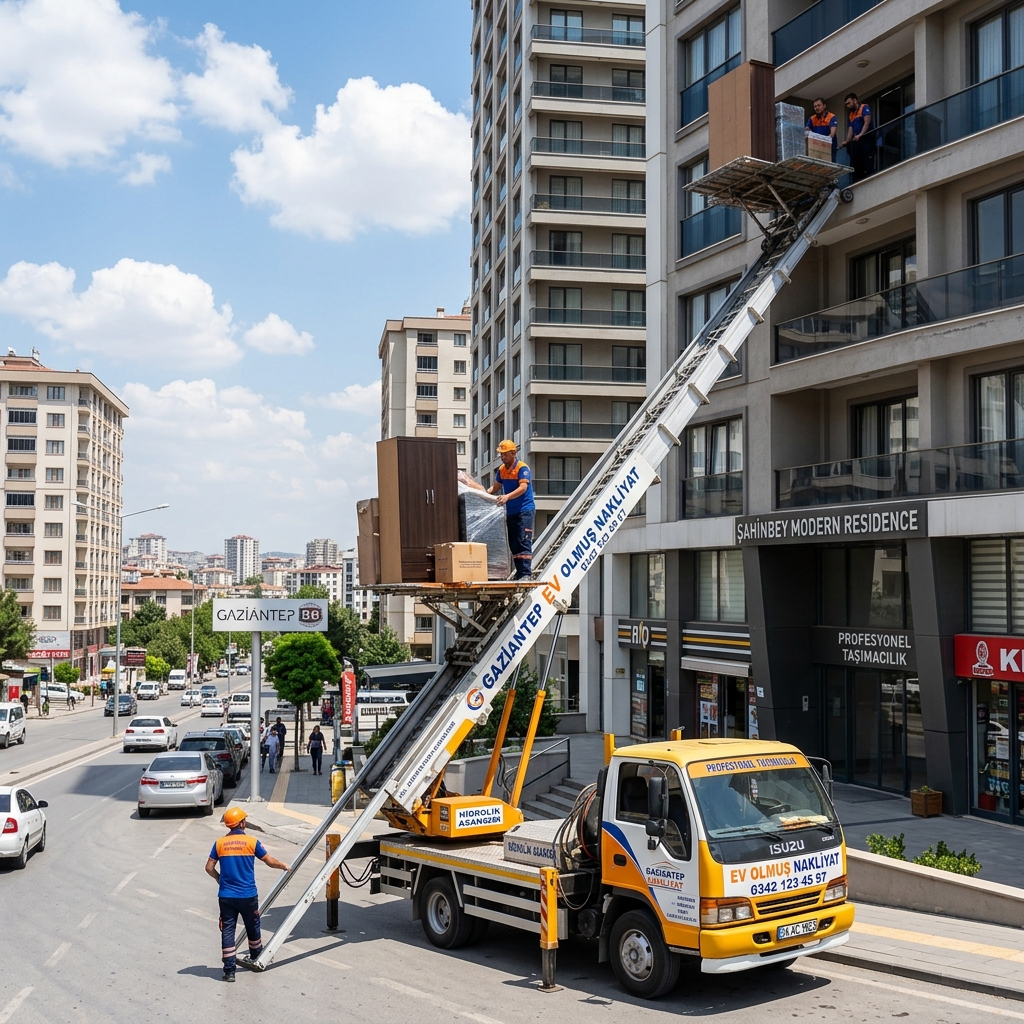 Gaziantep Evden Eve Nakliyat Asansörlü Taşıma Aracı